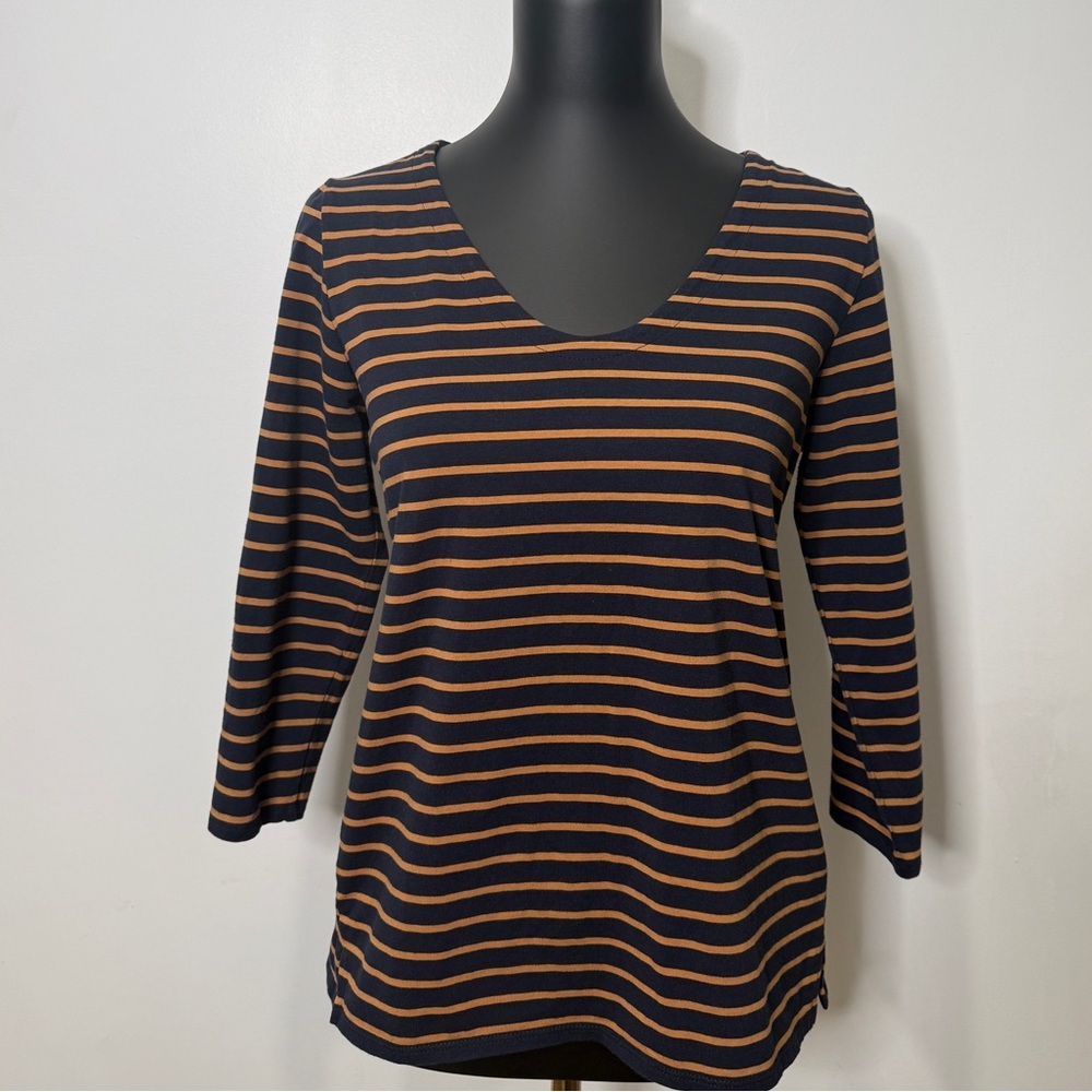 J. Jill multicolored Striped Long‎ Sleeve Women’s Top size small